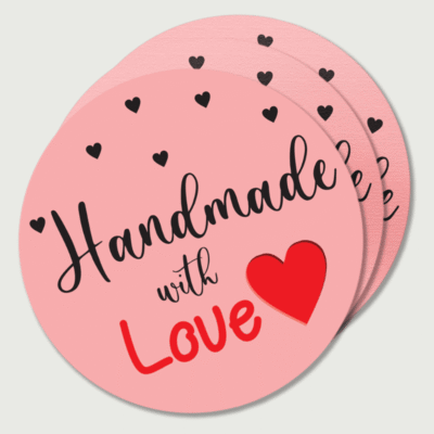 Handmade With Love Stickers