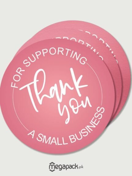 Thank You Sticker 2.5 inches Pack-100pc