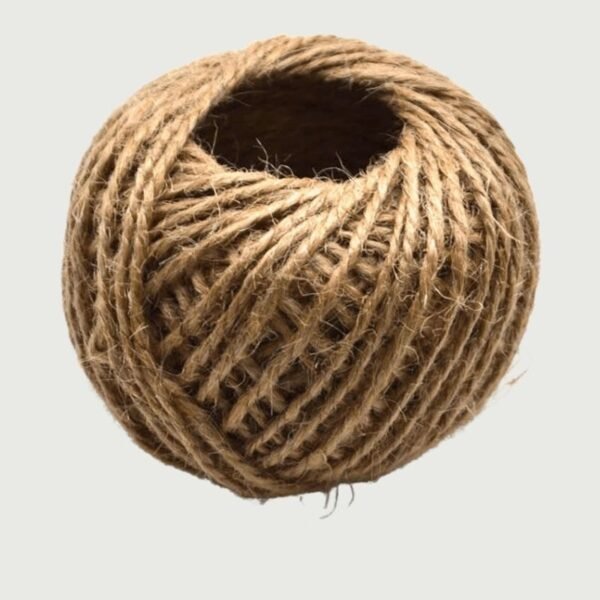 Jute Rope Ball For Packing, Craft Creativity - Natural Brown - Image 3