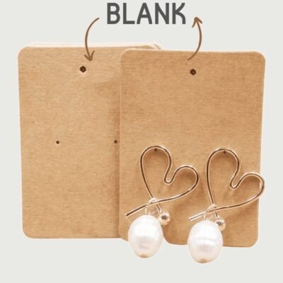 BLANK EARRING CARD