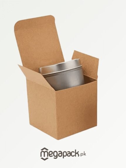 brown kraft cosmetic jar box 3.5x3.5