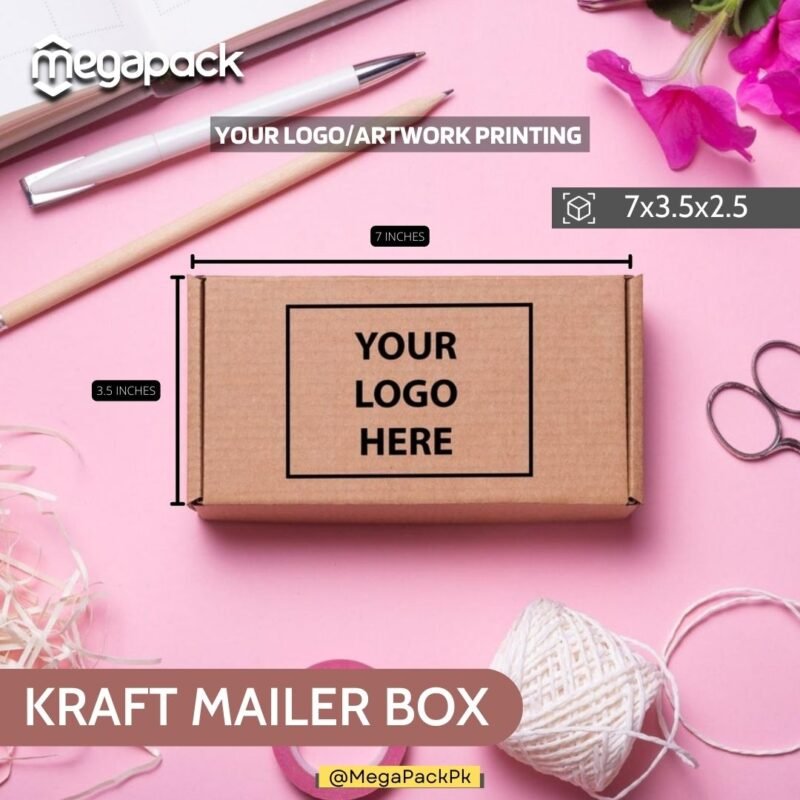 4 Mailer box Shipping Box 7x3.5x2.5 or 8x3.5x2.5