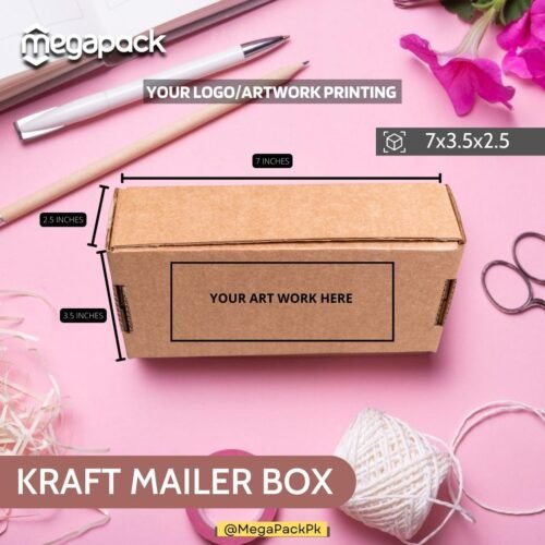 Mailer box Shipping Box 7x3.5x2.5 or 8x3.5x2.5