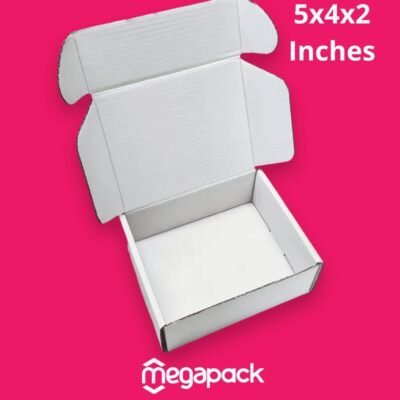 Mini White Mailer Box 5x4x2 Inches - Best For Jewelry Shipping