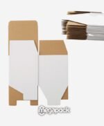 White Corrugated Boxes Packaging 4" LX4 WX4 H, Small Moving Boxs Square Kraft Mailing Boxs Mailers for Shipping and Small Items,Gift Boxes