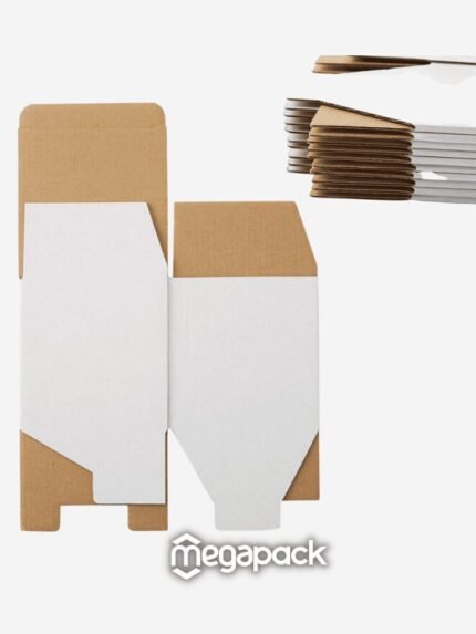 White Corrugated Boxes Packaging 4" LX4 WX4 H, Small Moving Boxs Square Kraft Mailing Boxs Mailers for Shipping and Small Items,Gift Boxes