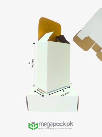 Straight Tuck End Box 4x3x1.5 Inches Cardboard Kraft