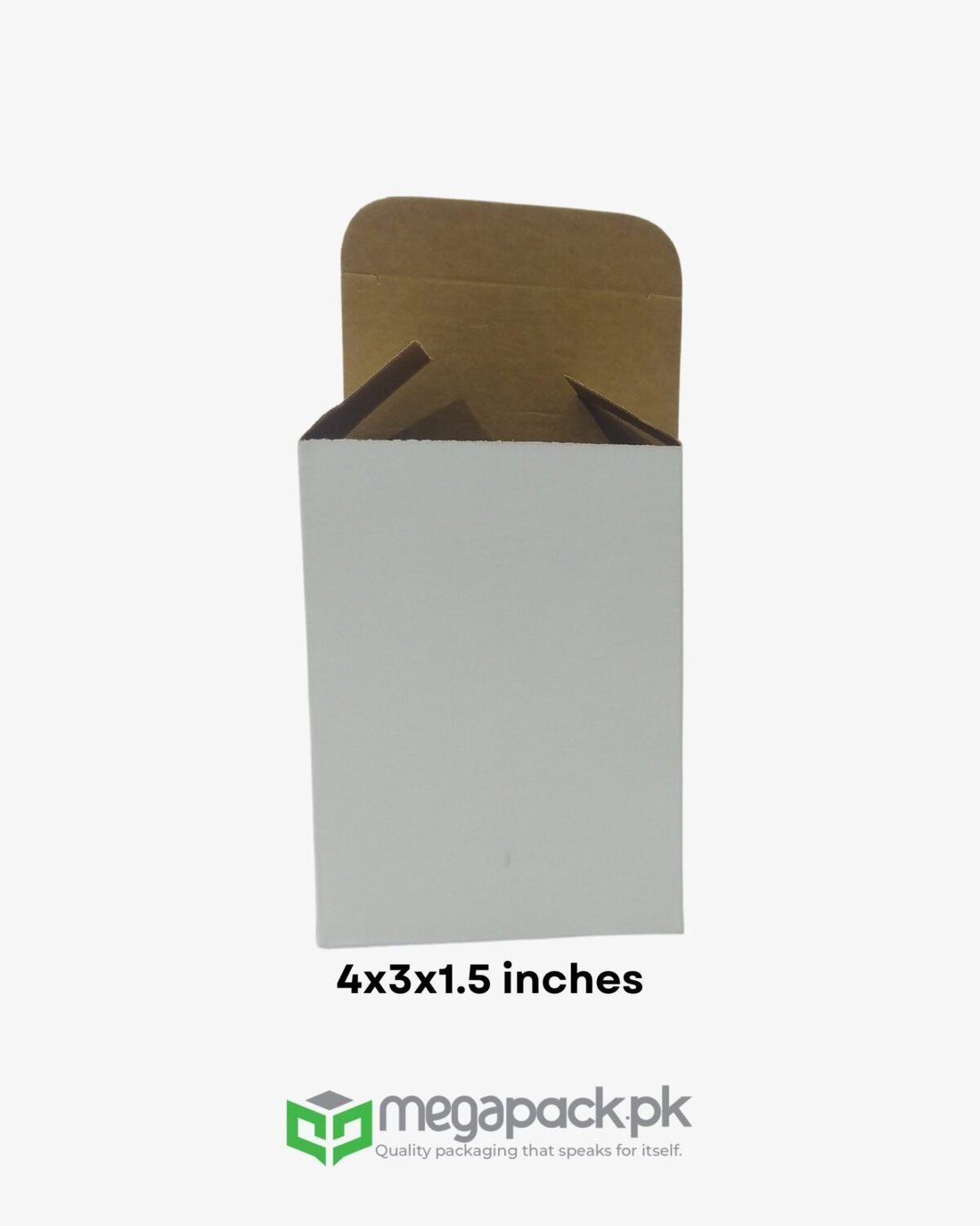 Straight Tuck End Box 4x3x1.5 Inches Cardboard Kraft