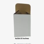 Straight Tuck End Box 4x3x1.5 Inches Cardboard Kraft