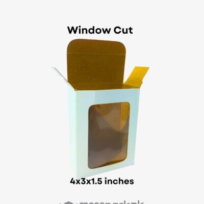 Straight Tuck End Box 4x3x1.5 Inches Cardboard Kraft