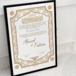 customized nikah nama certificate