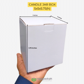 5x5x5.75 Inch Corrugated Boxes | Perfect for Candles Jar & More