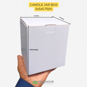 5x5x5.75 Inch Corrugated Boxes | Perfect for Candles Jar & More