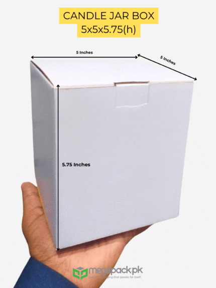 5x5x5.75 Inch Corrugated Boxes | Perfect for Candles Jar & More