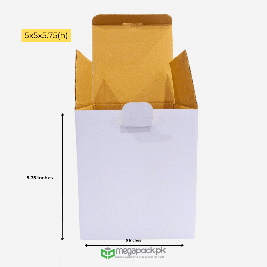 5x5x5.75 Inch Corrugated Boxes | Perfect for Candles Jar & More