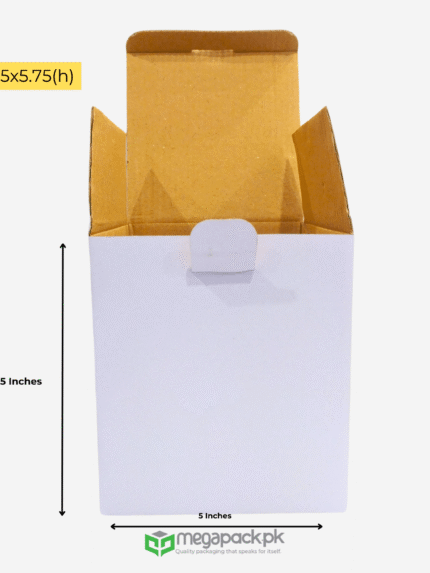 5x5x5.75 Inch Corrugated Boxes | Perfect for Candles Jar & More