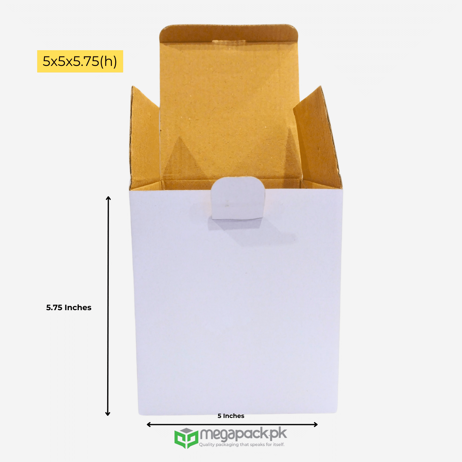 5x5x5.75 Inch Corrugated Boxes | Perfect for Candles Jar & More