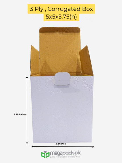 5x5x5.75 Inch Corrugated Boxes | Perfect for Candles Jar & More