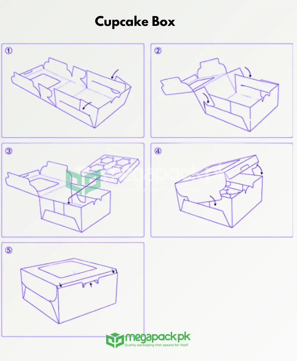 Cupcake Box 1 pcs