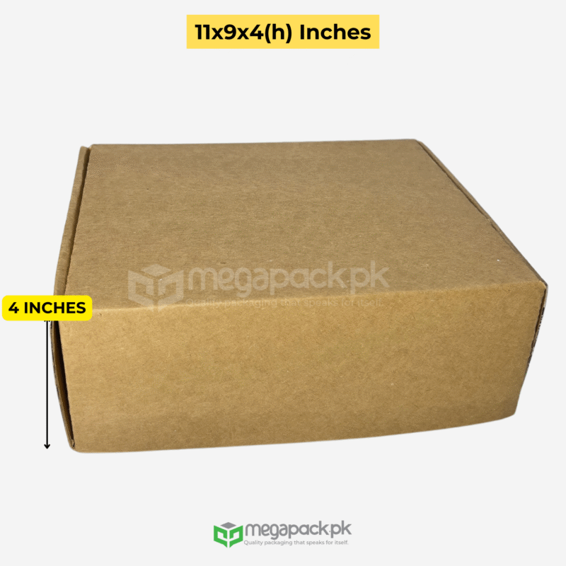 11x9x4 Inch Ecommerce Box – 3 Ply Hard Corrugated Packaging (Guaranteed Quality)