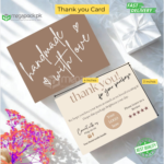 Custom Printed Thank You Cards – Starting from 100 pcs