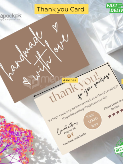 thank you cards for packaging