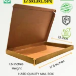 MegaPack Hard Quality 17.5x13x1.5 Brown Mailer Box Best for A3 Frame, Acrylic, Resin