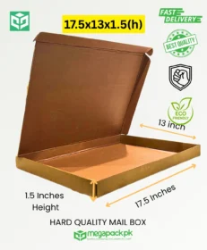 MegaPack Hard Quality 17.5x13x1.5 Brown Mailer Box Best for A3 Frame, Acrylic, Resin