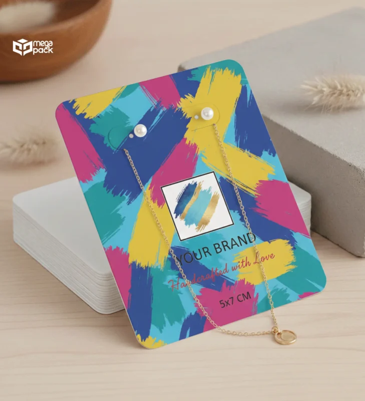 Custom Shape Jewelry Cards,Die Cut Jewelry Tags,300gsm Art Card Tags,Small Batch Jewelry Packaging,Custom Logo Earring Cards,Boutique Necklace Tags,White Branded Jewelry Cards,Personalized Jewelry Holder,Custom Punch Hole Tags