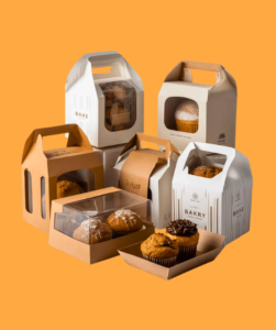 custom printed cake boxes Pakistan with window options for bakeries in Lahore and Karachi