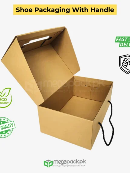 Brown Kraft Shoe Box 3-Ply Durable for Sneakers