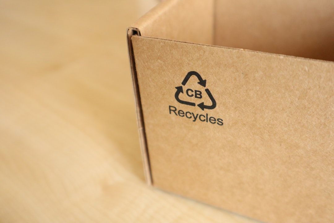 Recyclable eco-friendly cardboard packaging box representing sustainable packaging in Pakistan