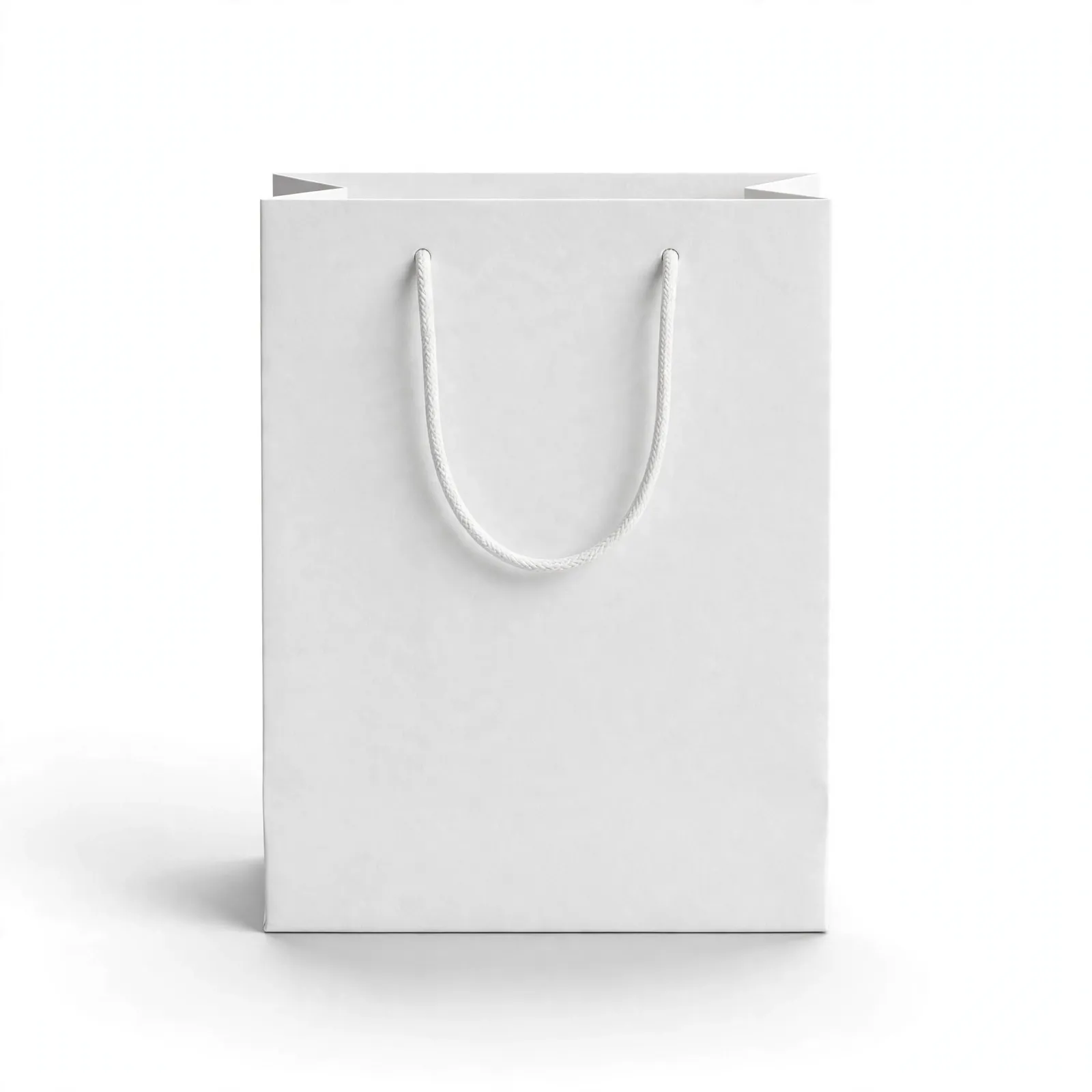 White Card Gift Bags with Handles
