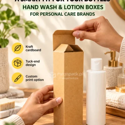 Hand Wash & Lotion Box 100-250ml Custom Printing Pakistan - custom packaging by MegaPack Pakistan