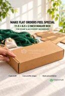 11.5x6.5x2 Kraft 3-Ply Mailer Shipping Box - custom packaging by MegaPack Pakistan