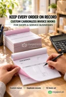 Carbonless Invoice Book, Bill Book Custom Printing - custom packaging by MegaPack Pakistan