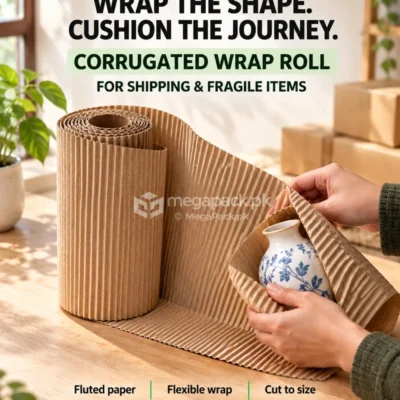 Corrugated Wrap Roll For Wrapping - custom packaging by MegaPack Pakistan