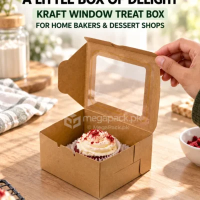 Cupcake Cookie Box 1 Pc - custom packaging by MegaPack Pakistan