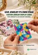 Custom Jewelry Display Cards Pakistan - custom packaging by MegaPack Pakistan