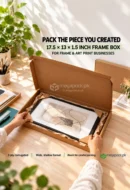 Frame Shipping Box 17.5x13x1.5 Inches for A3 Frames - custom packaging by MegaPack Pakistan