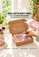 Half KG Shipping Box for Cosmetics 7x7x2.5 Inches - custom packaging by MegaPack Pakistan