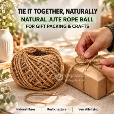 Jute Rope Ball For Packing, Craft Creativity - custom packaging by MegaPack Pakistan