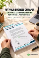 Letterhead Printing A4 Size - custom packaging by MegaPack Pakistan