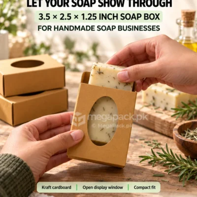 Soap Box For Molds 3.5x2.5x1.25 Inches - custom packaging by MegaPack Pakistan