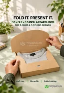Eco-Friendly Kraft Boxes 10x9.5x1.5 Packaging for Apparel - custom packaging by MegaPack Pakistan